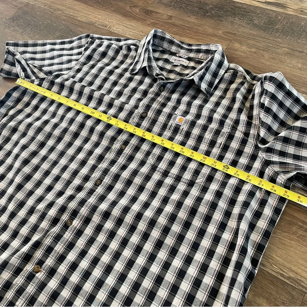 Carhartt plaid button work shirt 3XL - Picture 8 of 8